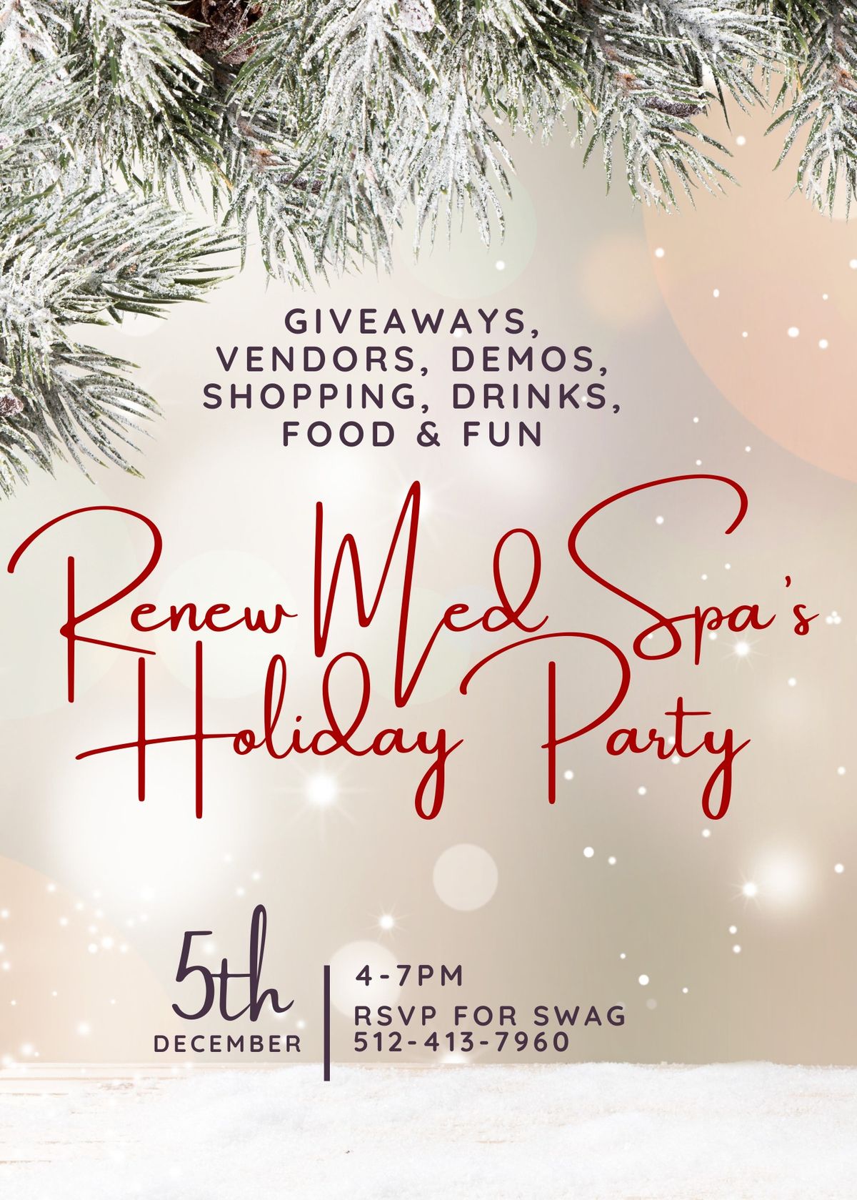 Renew Med Spa's Holiday Party