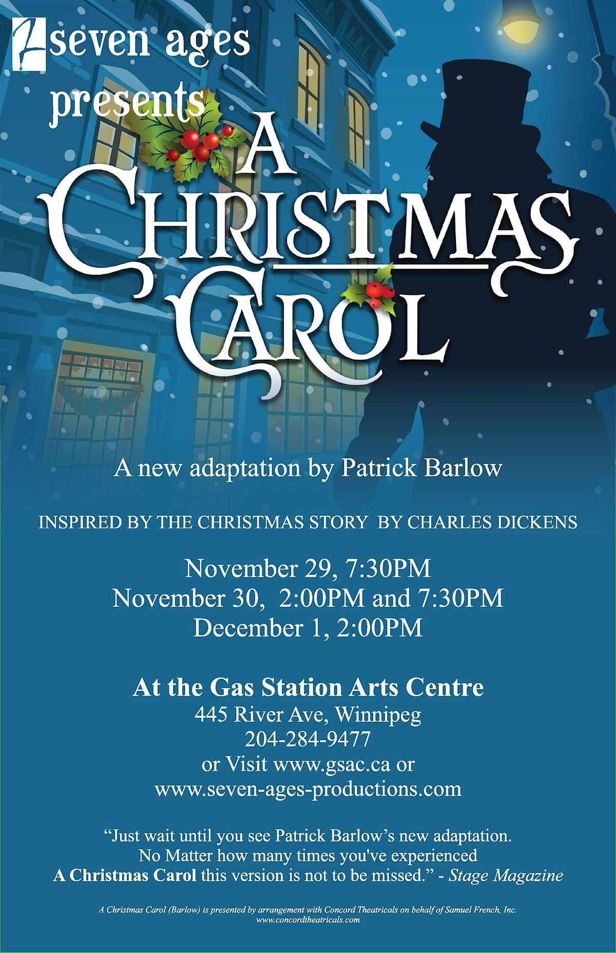 A Christmas Carol Adapted by Patrick Barlow