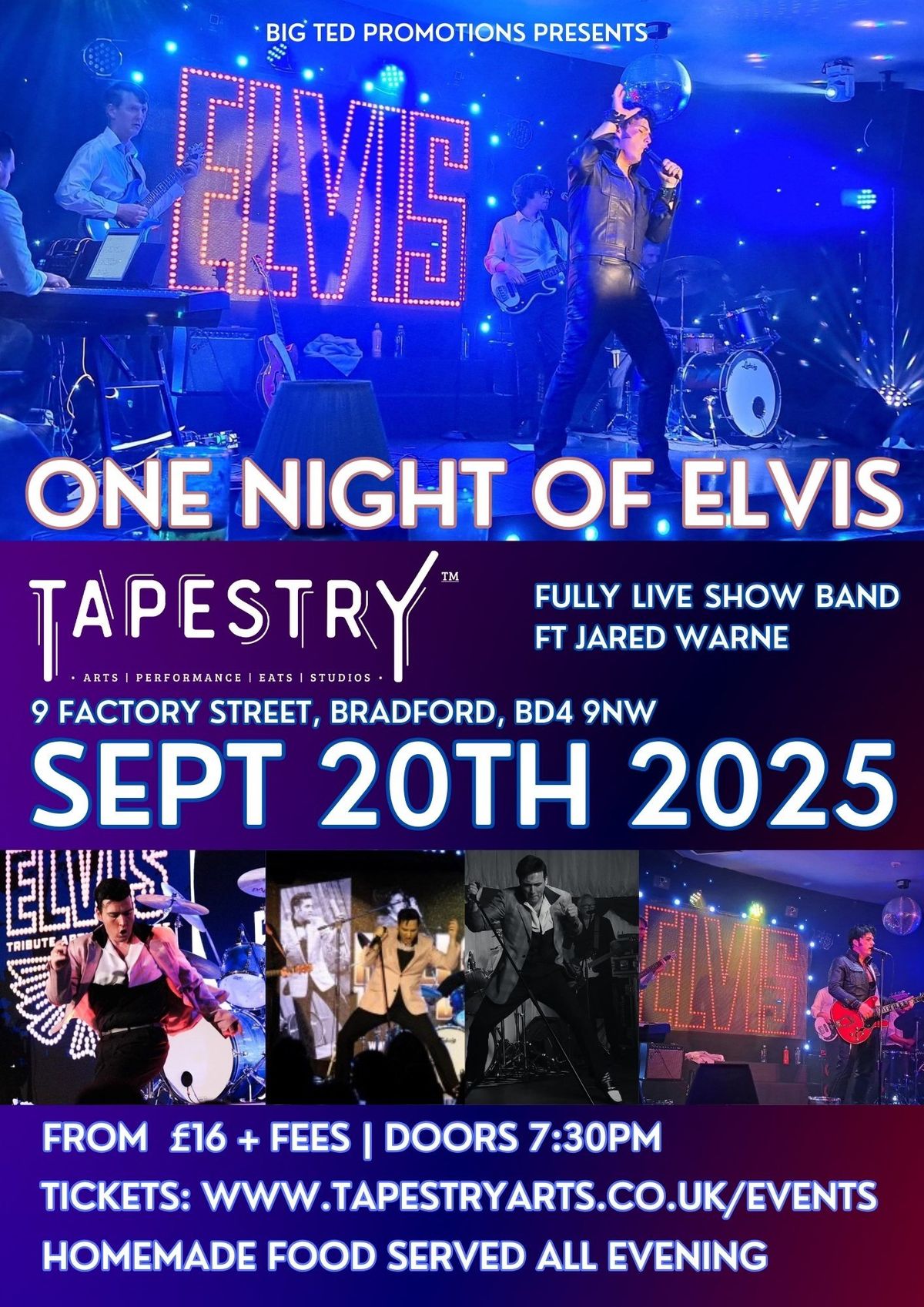 One Night of Elvis with Jared Warne.