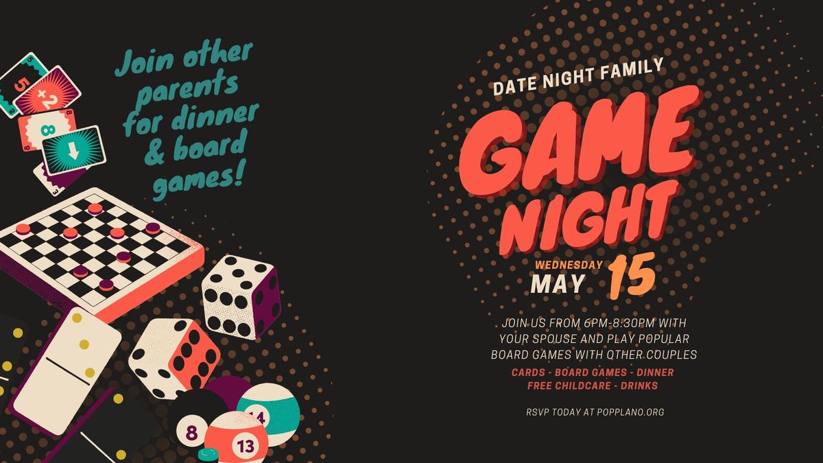 Couple's Board Game Night! FREE CHILDCARE