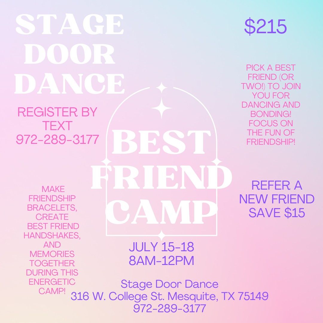 SUMMER DANCE CAMP July 15-18! Age 5-16
