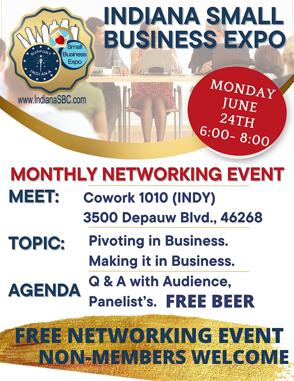 Monthly Networking Event Hosted by Indiana Small Business Expo