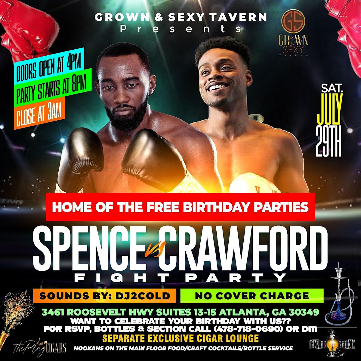 PHOTOS: DJ Swagg hosts The Spence/Crawford Fight Party @ Live Bar