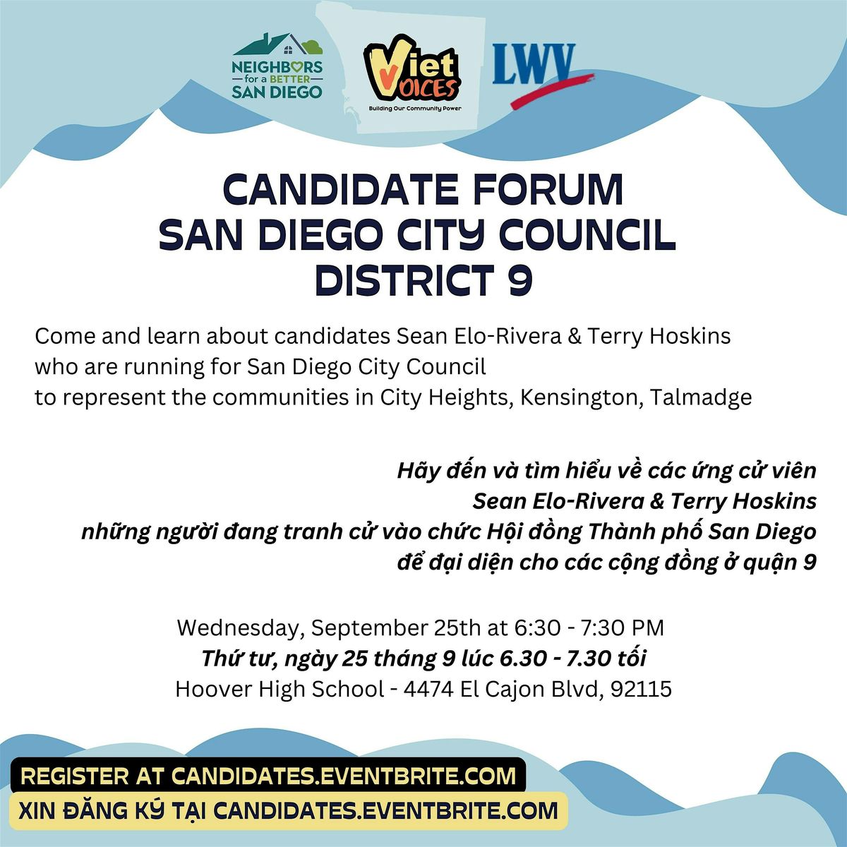 Candidate Forum San Diego City Council District 9