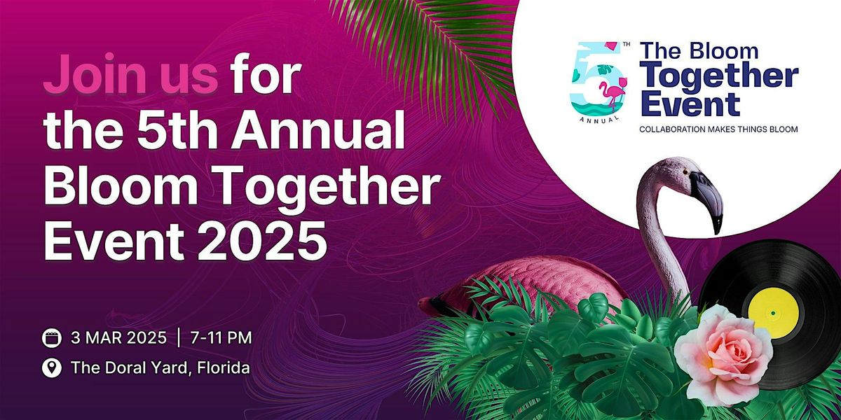 5th Annual Bloom Together Event 2025 - Sponsor Registration