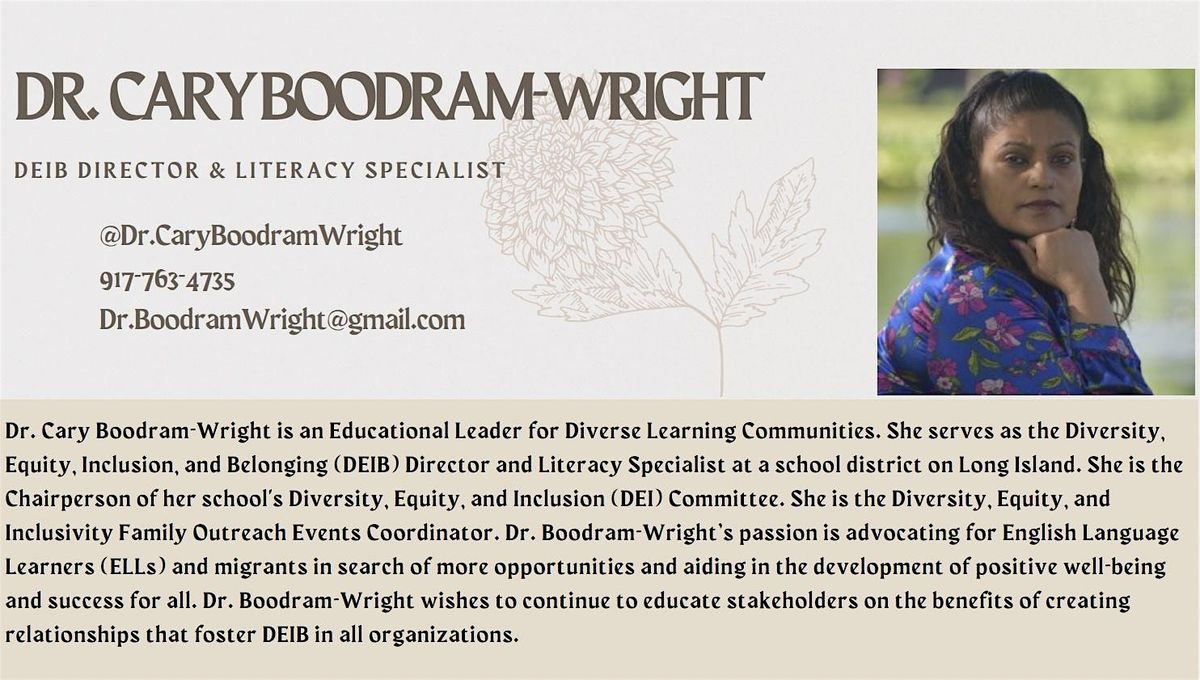 Dr. Cary Boodram-Wright 's Passion With a Purpose