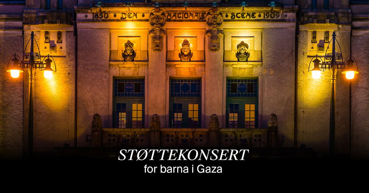 St\u00f8ttekonsert for barna i Gaza