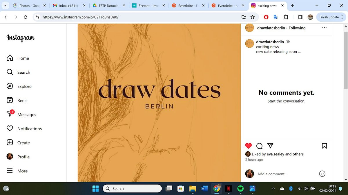 Draw Dates Berlin Life drawing workshop in Neuk\u00f6lln, Berlin