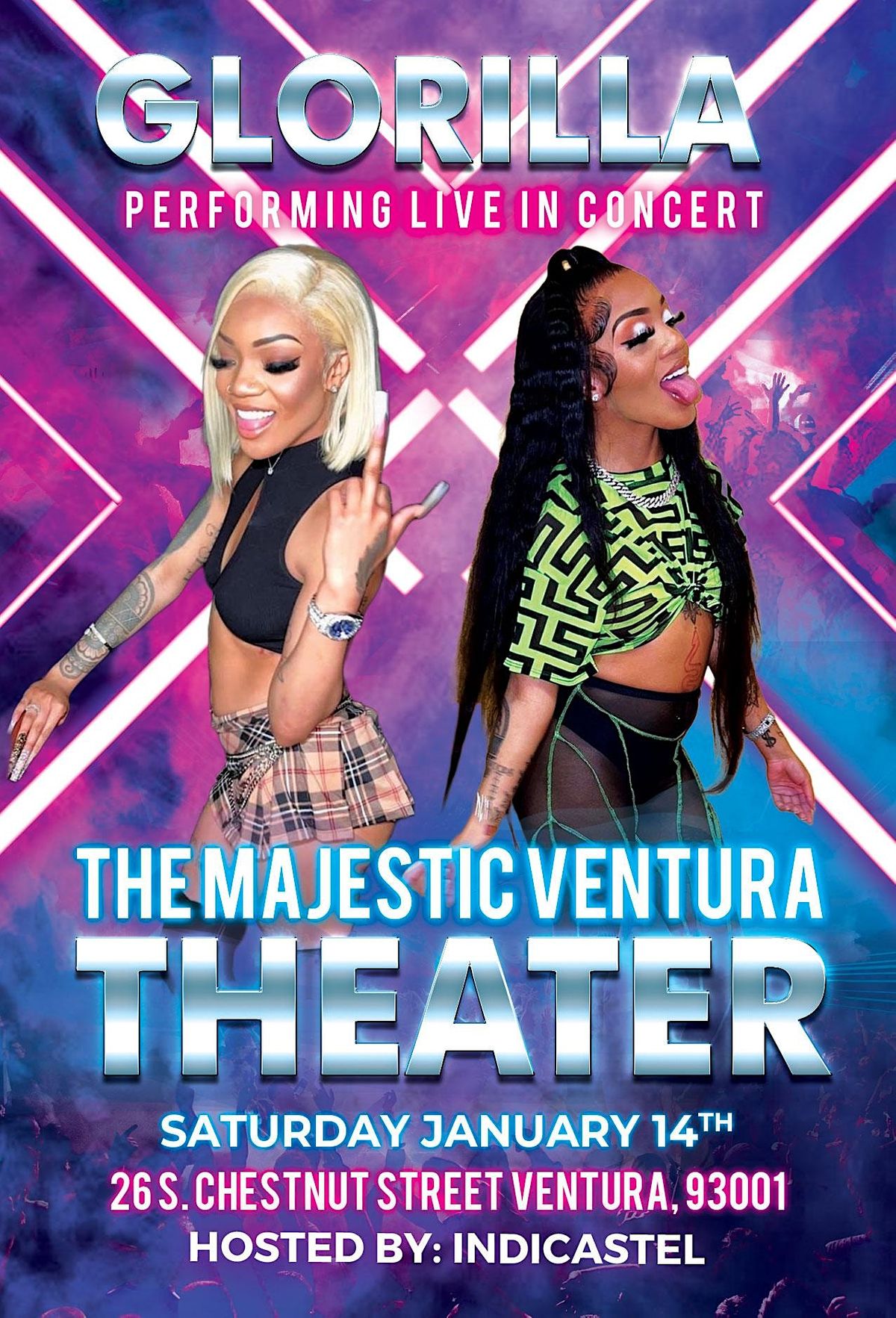 GloRilla, The Majestic Ventura Theater, 14 January 2023
