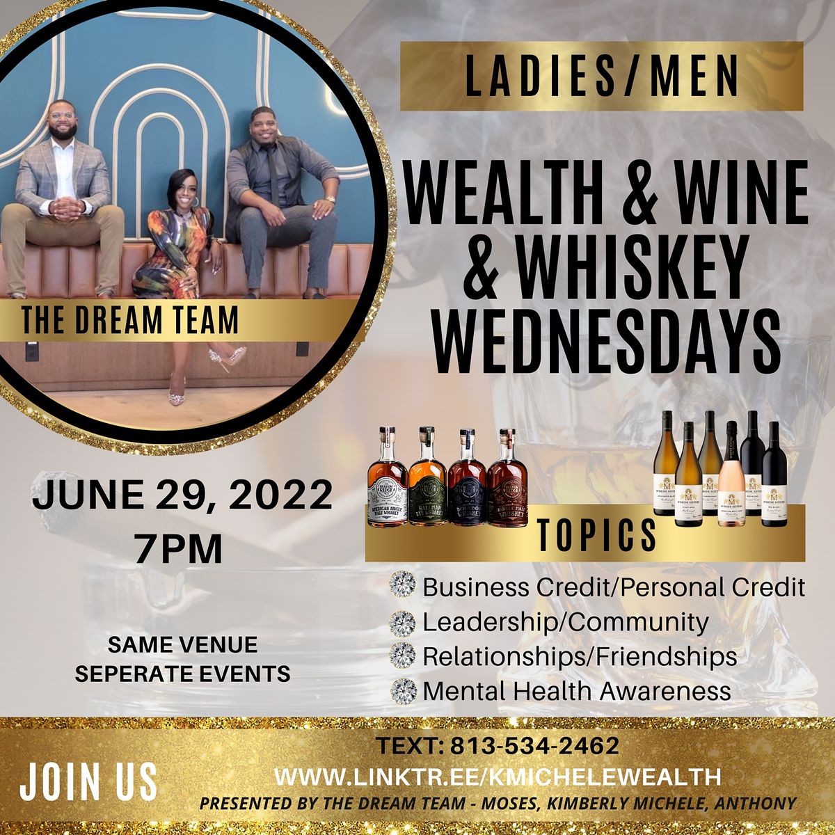 Wealth & Wine & Whiskey Wednesdays