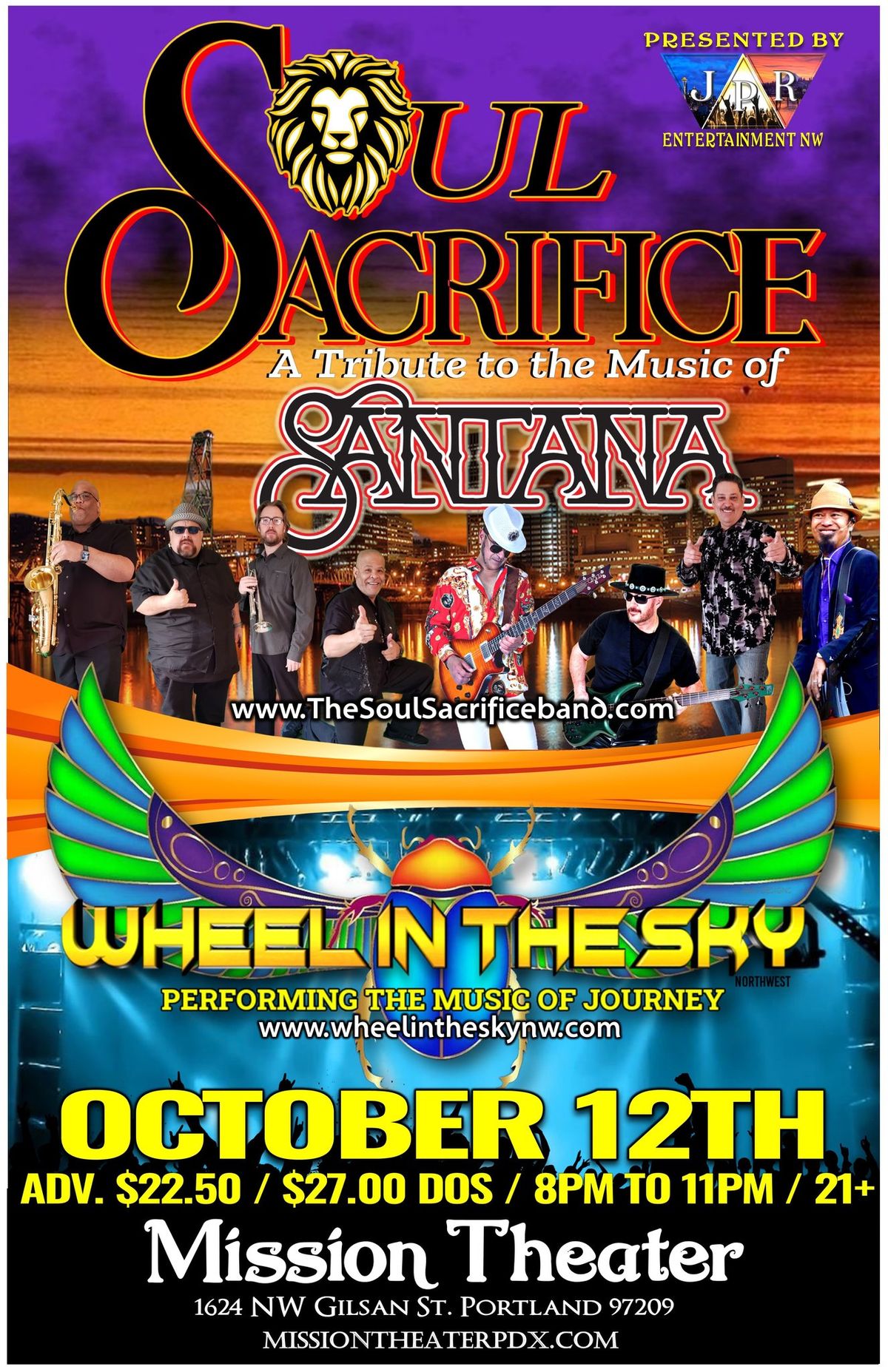 Soul Sacrifice and Wheel in the Sky at the Mission theater