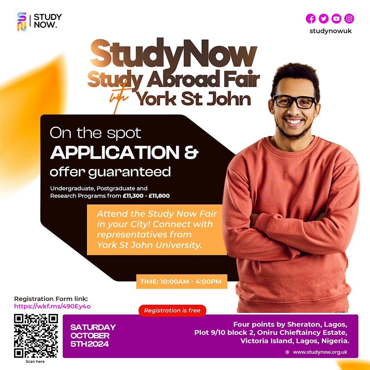 Study Now Lagos Fair in Collaboration with York St John University