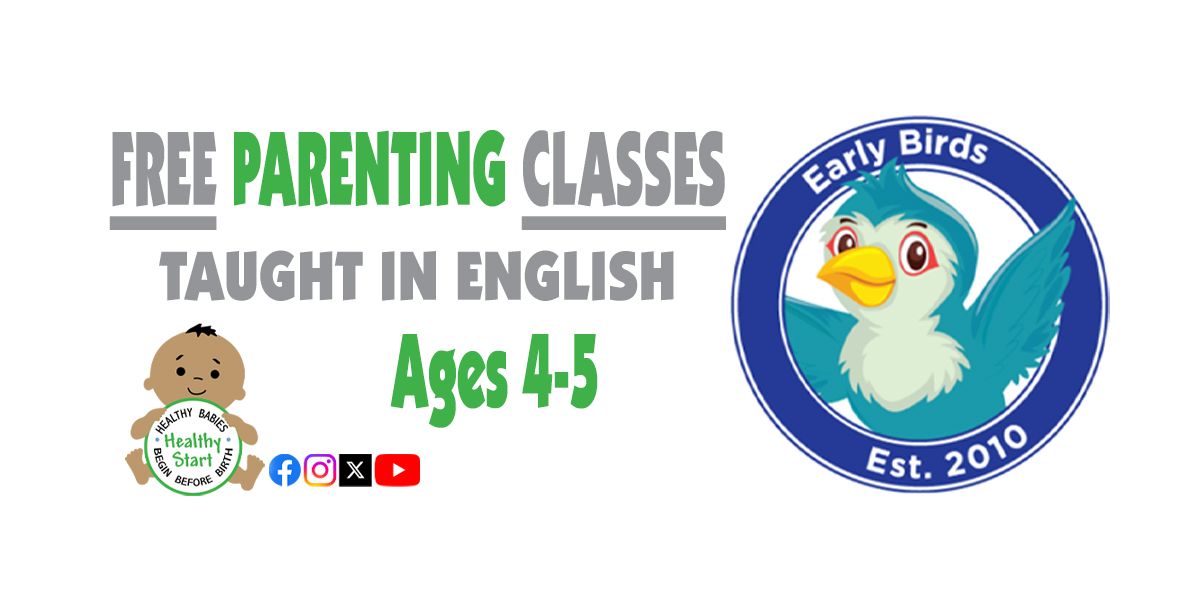 EARLY BIRDS PRENATAL CLASS IN ENGLISH AGES 4-5