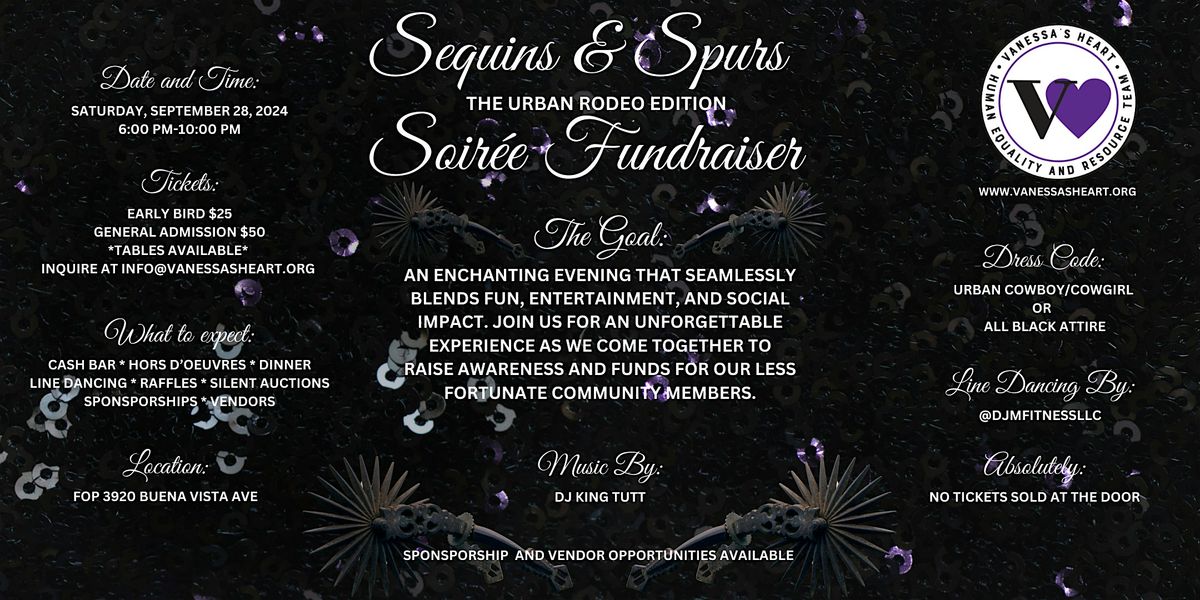 Sequins & Spurs Soir\u00e9e Fundraiser "The Urban Rodeo Edition"