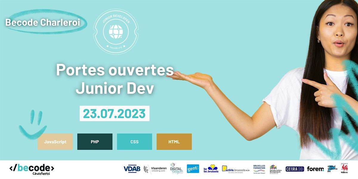 BeCode Charleroi discovery - focus sur la formation Junior Dev