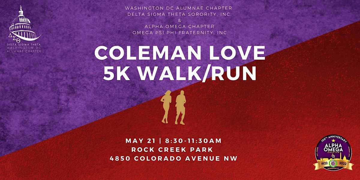 Coleman Love 5K Walk/Run, 4850 Colorado Ave NW, Washington, 21 May 2023