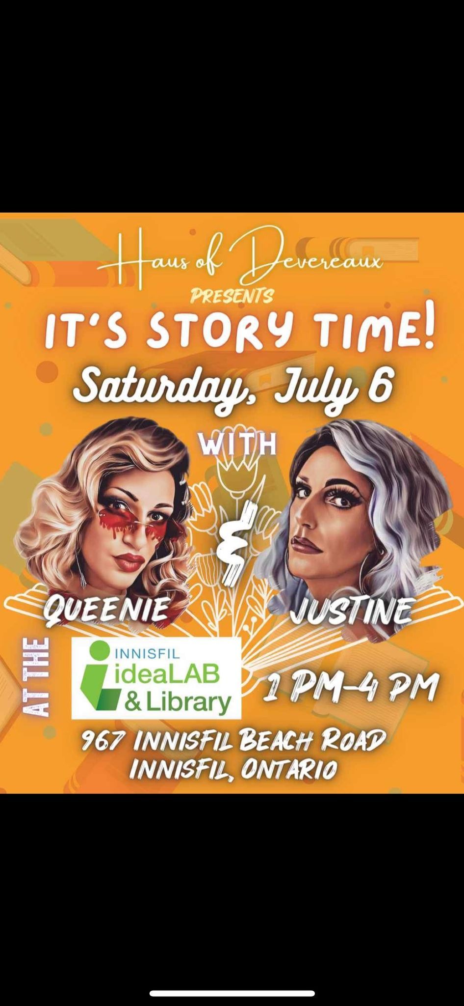 Drag Queen Story Time with Justine and Queenie!