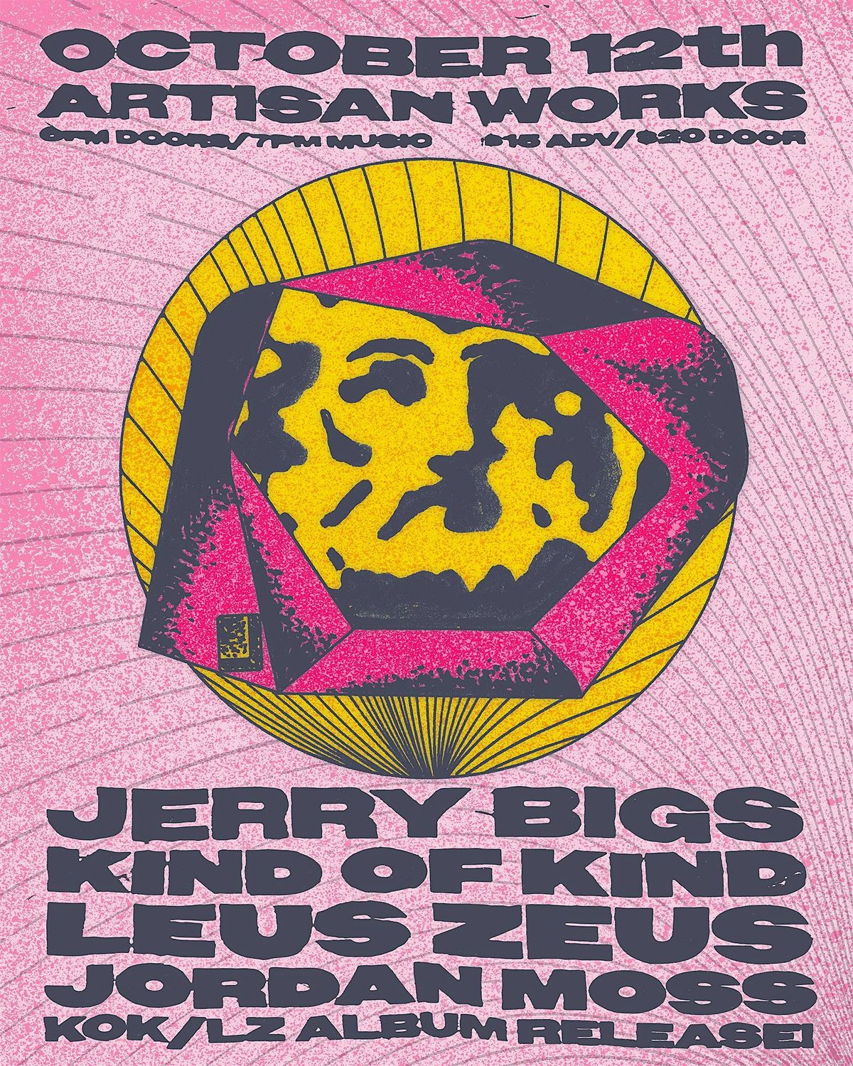 ALBUM RELEASE PARTY with KINDOFKIND, Leus Zeus, Jerry Big's & Jordan Moss