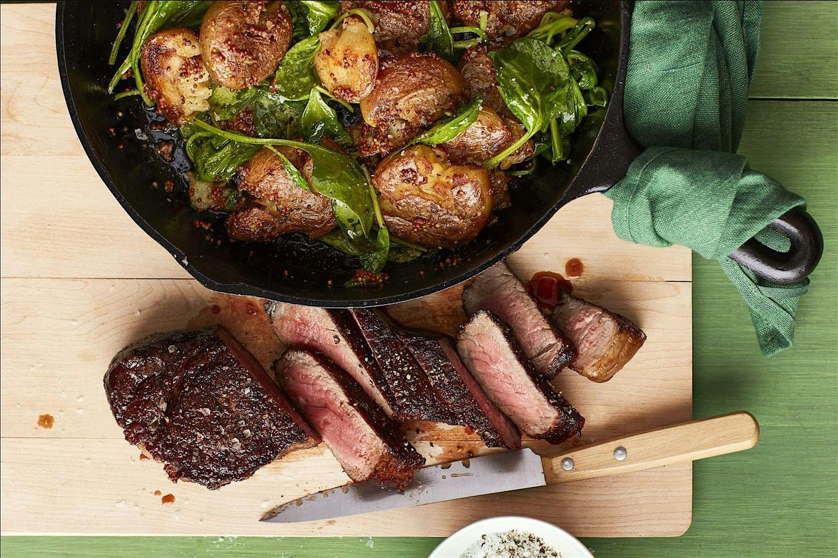 UBS In Person Cooking Class: Filet Mignon Steak with Crispy Smashed Potato