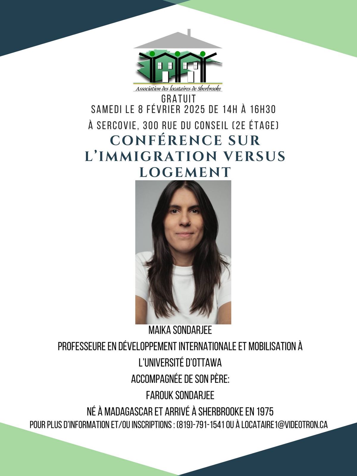 Conf\u00e9rence sur l'immigration versus logement