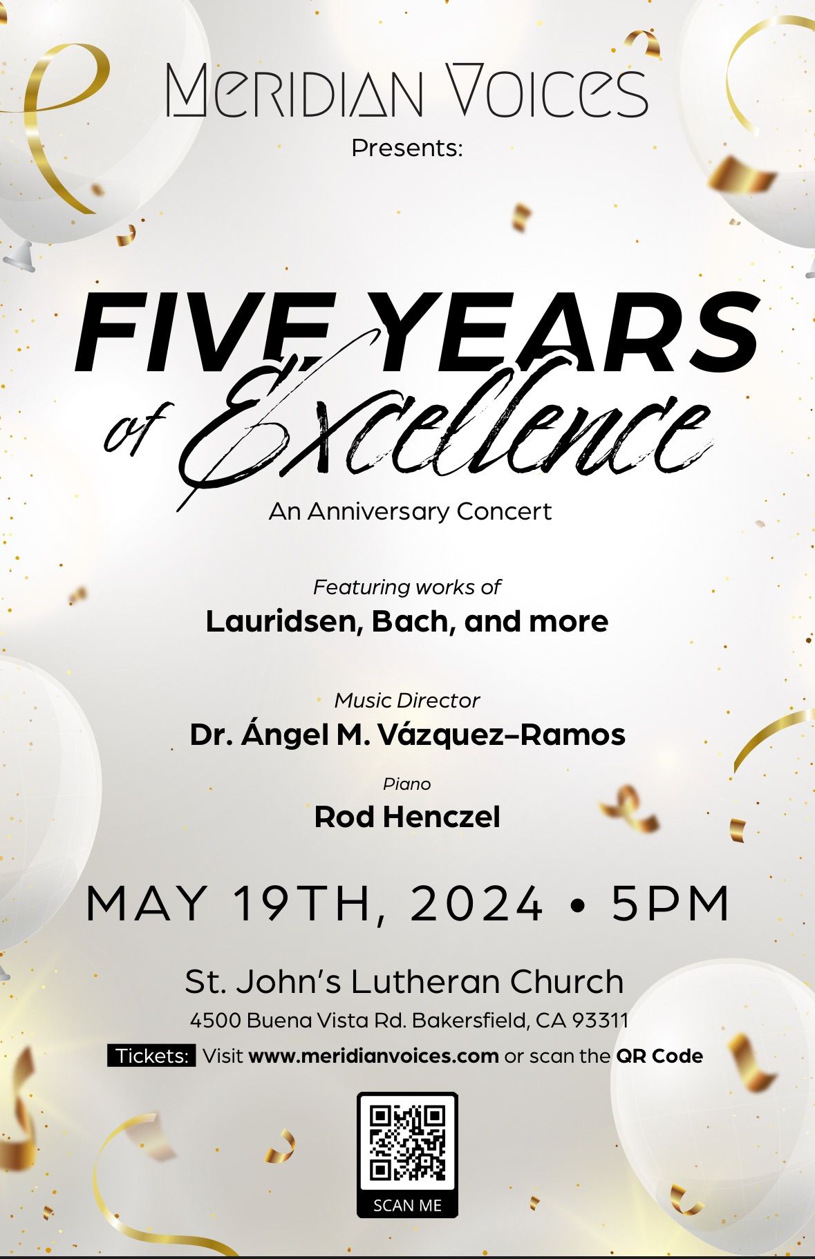 Five Years of Excellence: An Anniversary Concert
