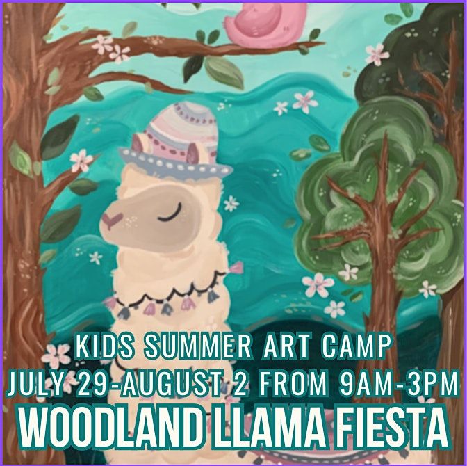 Kids Summer Art Camp: Woodland Llama Fiesta Theme