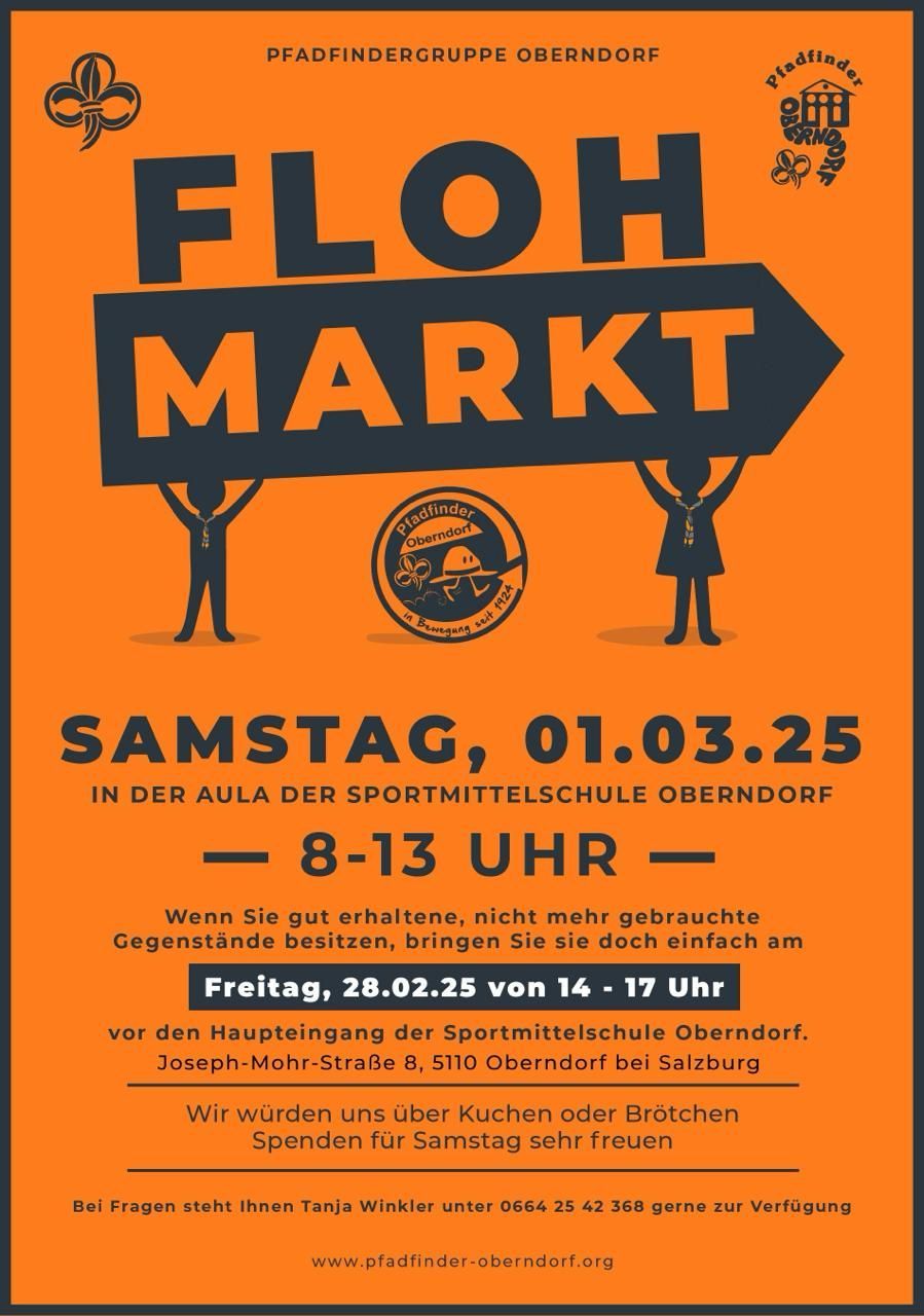 Flohmarkt der Pfadfinder Gruppe Oberndorf