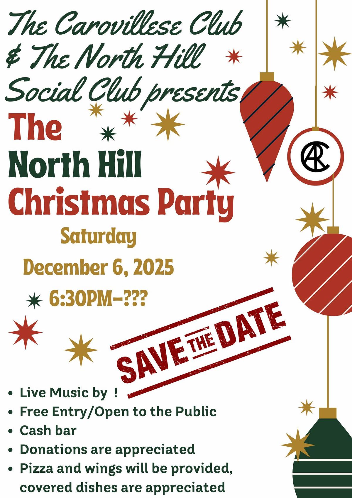 The North Hill Christmas Party - 2025