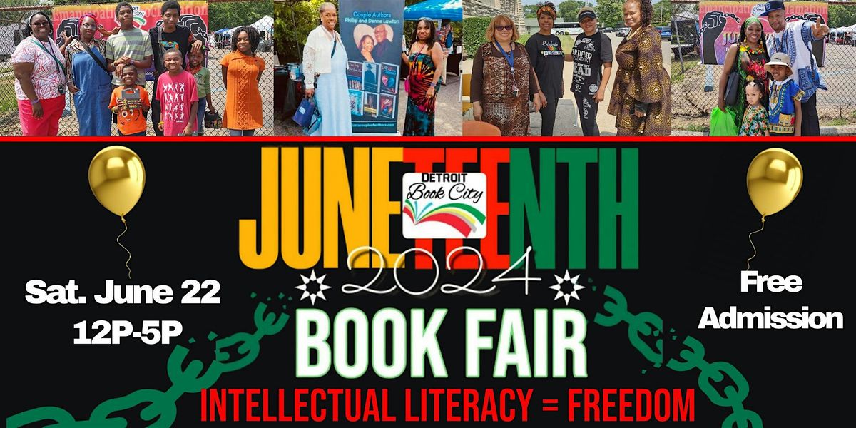 Detroit Book City's Juneteenth Book Fair 2024 ~ Sat. June 22, 2024