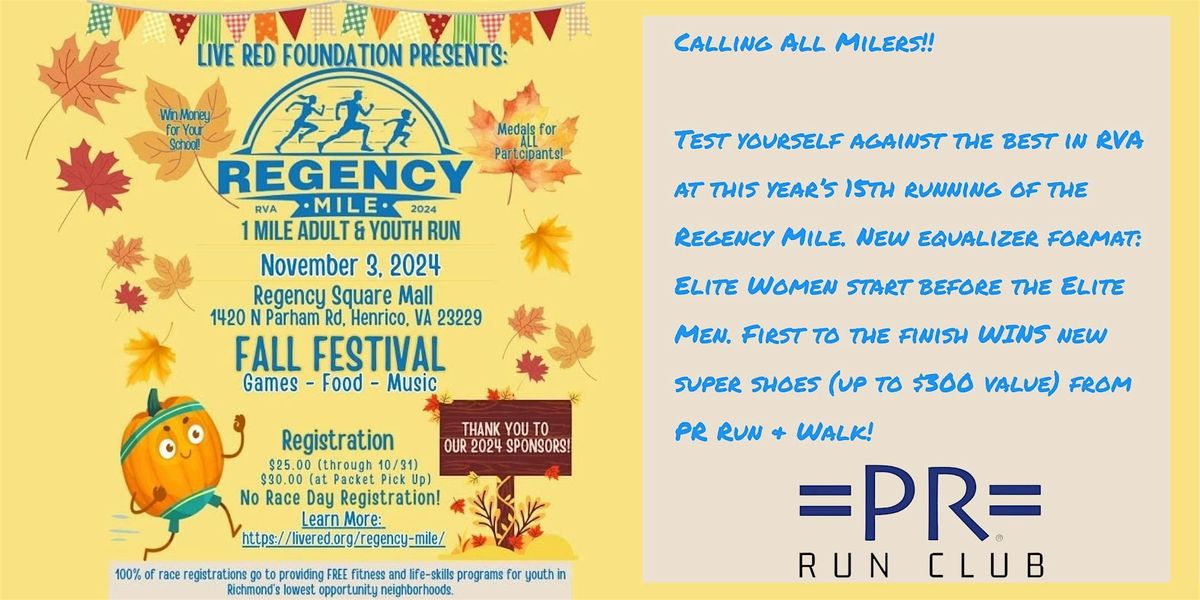 Regency Mile hosted by the Live Red Foundation