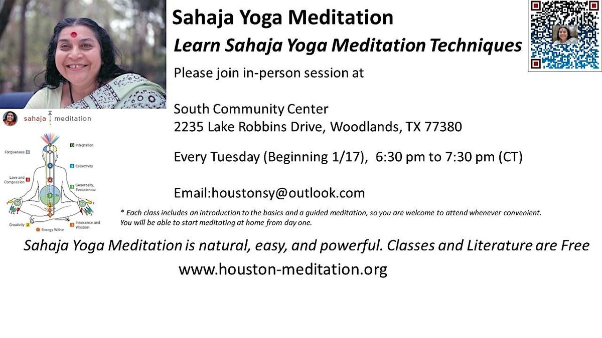 Learn Sahaja Yoga Meditation