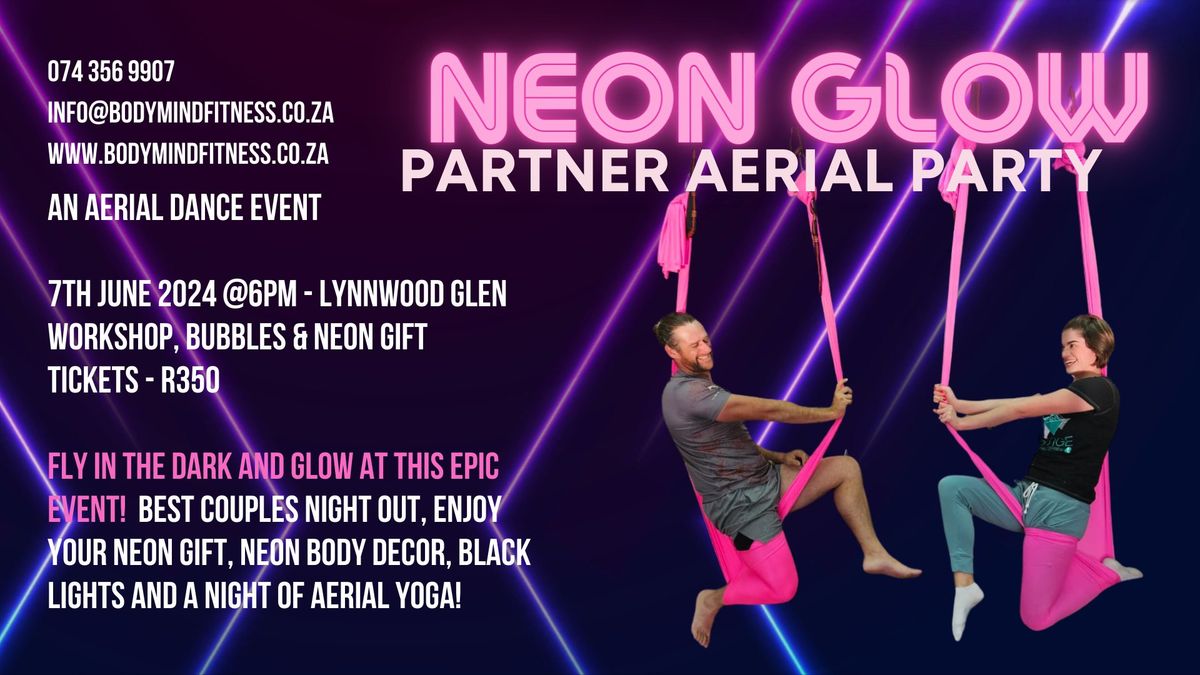 Glow in the Dark - Partner Aerial Yoga