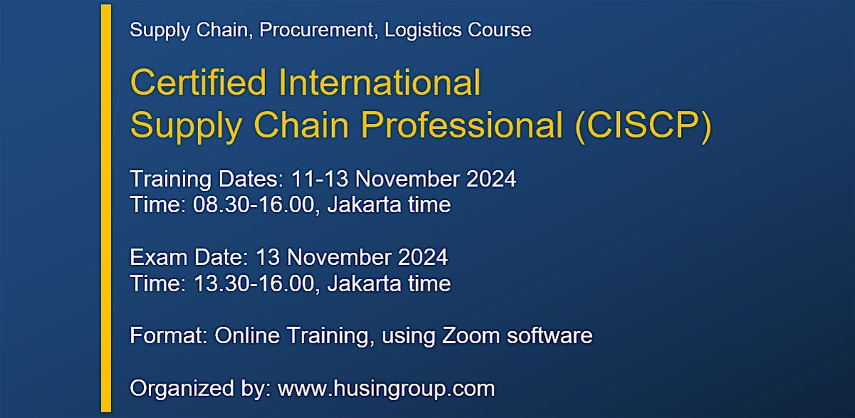 Certified International  Supply Chain Professional (CISCP)