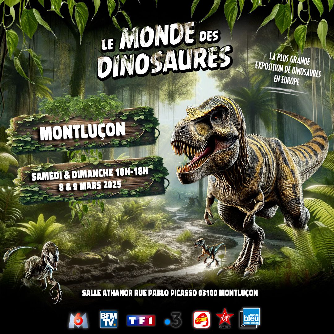 [EXCLU] L'Expo De Dinosaures N\u00b01 En Europe Arrive \u00e0 Montlu\u00e7on ! \ud83e\udd96