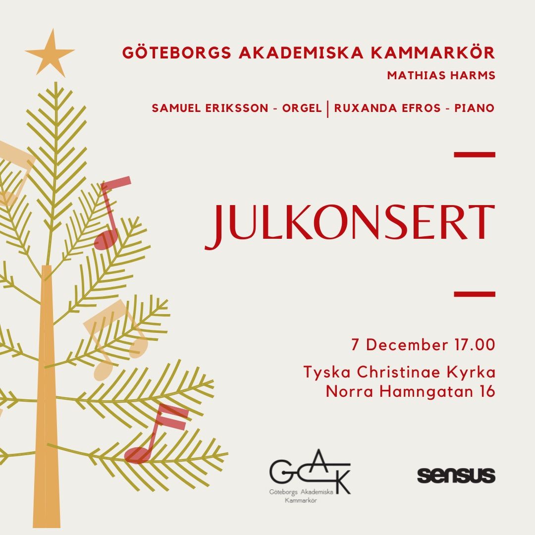 Julkonsert med G\u00f6teborgs Akademiska Kammark\u00f6r