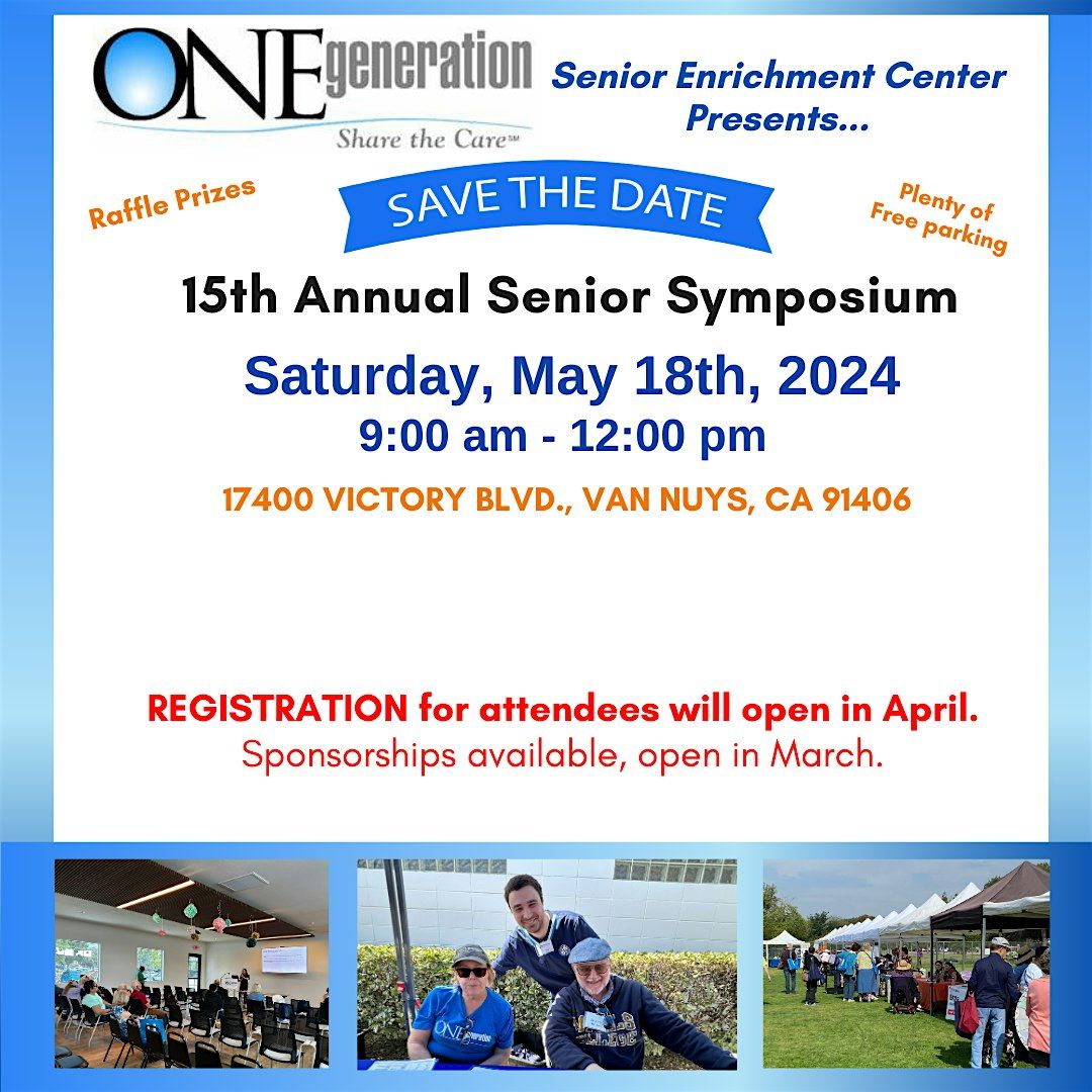 ONEgeneration's 15th Annual Senior Symposium - Health Fair