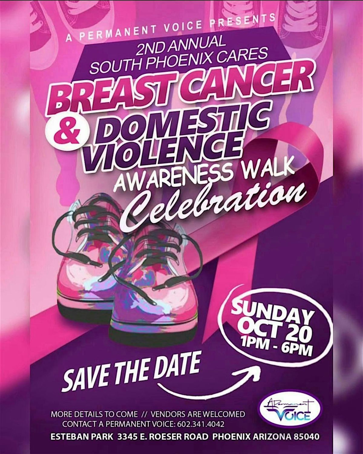 2nd Annual South Phoenix Cares: Breast Cancer & Domestic Violence Awareness Walk Celebration