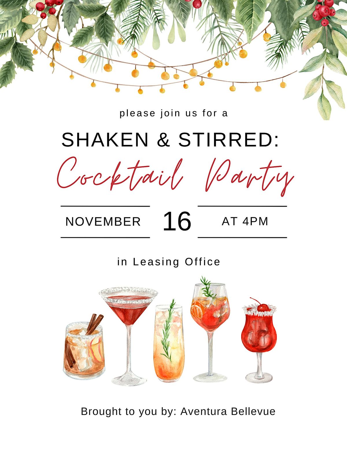 Shaken & Stirred: Cocktail class