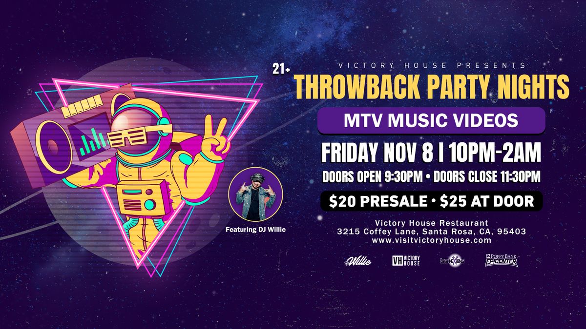 21+ Throwback Nights: MTV Edition