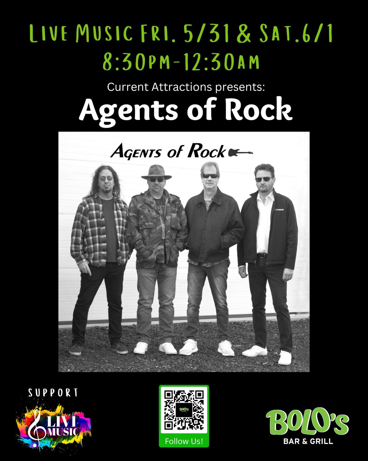 Agents of Rock at Bolo's!
