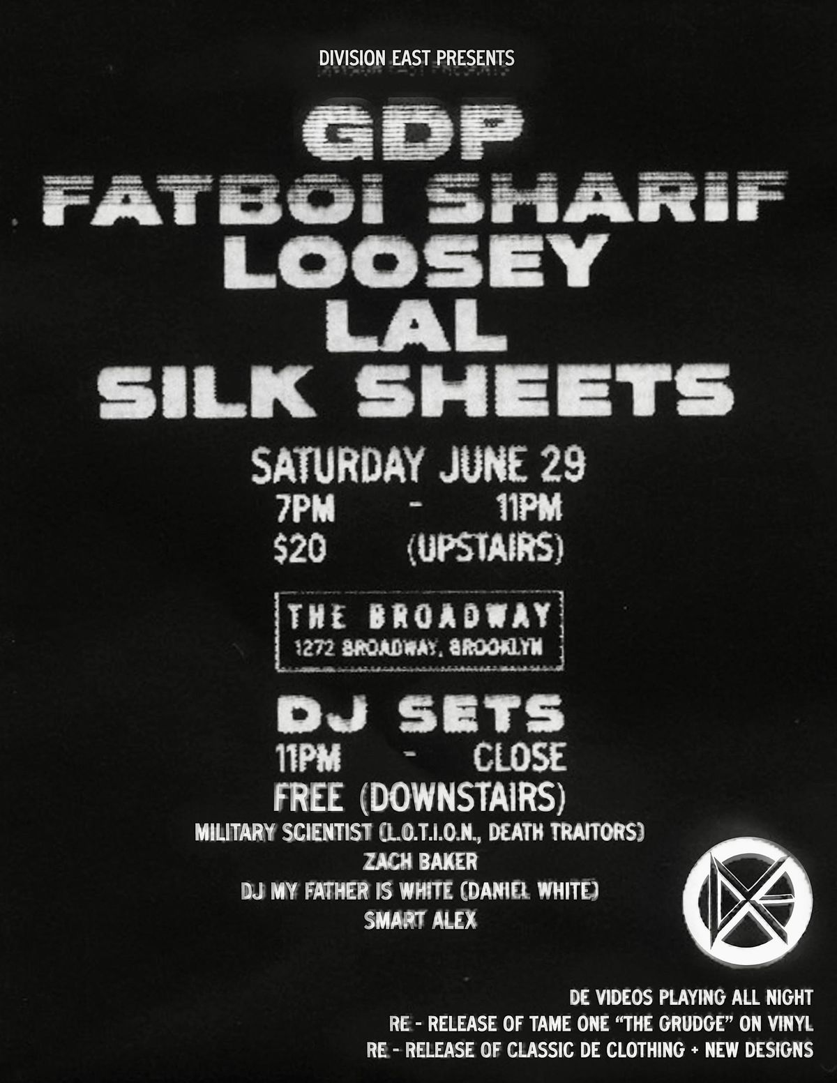 GDP w\/ Fatboi Sharif, Loosey, LAL, Silk Sheets + more