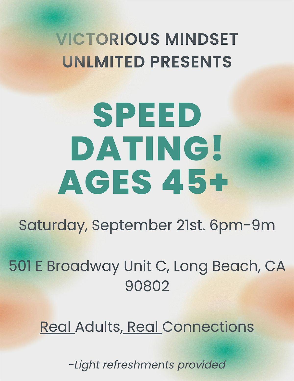 Speed Dating! Ages 45+