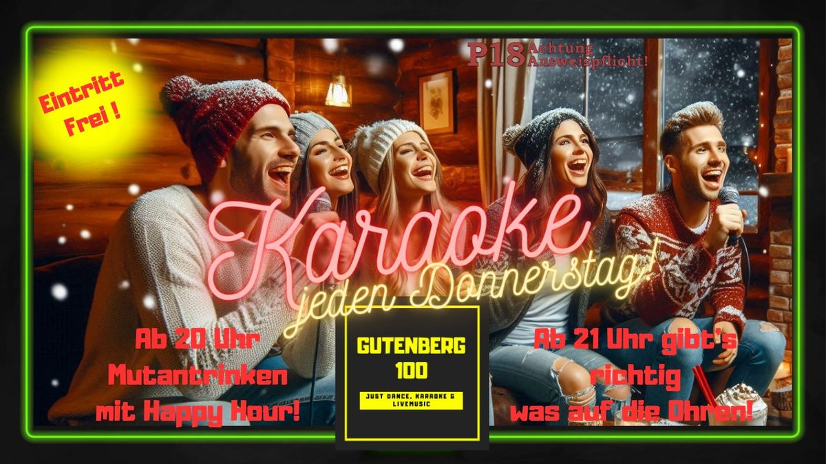 Karaoke jeden Donnerstag!