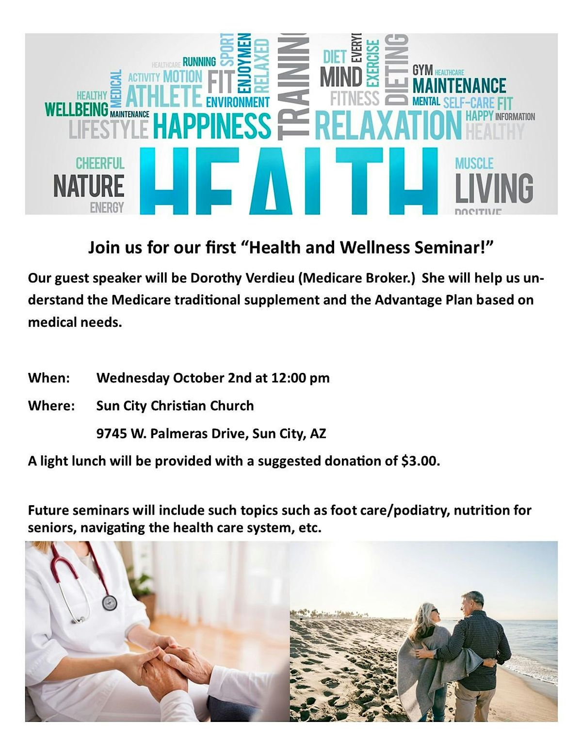 Health and Wellness Seminar - Navigating Medicare Plans\/Supplements