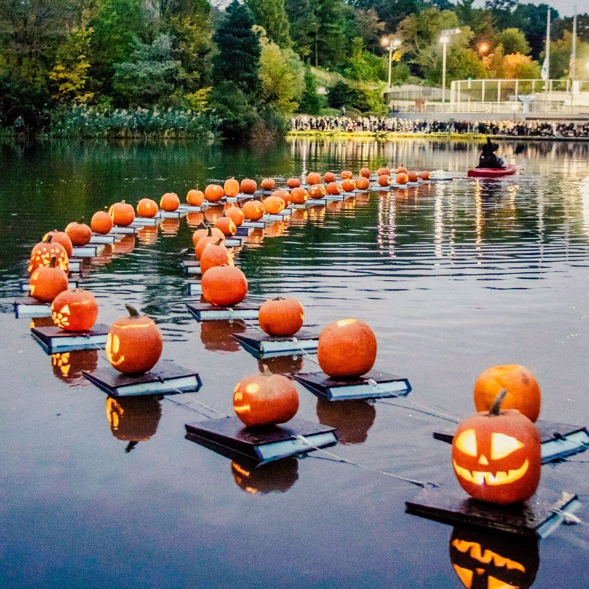 2024 Halloween Pumpkin Flotilla on the Harlem Meer | Central Park, NYC