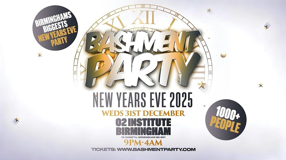 Bashment Party Birmingham - New Years Eve 2025\/2026