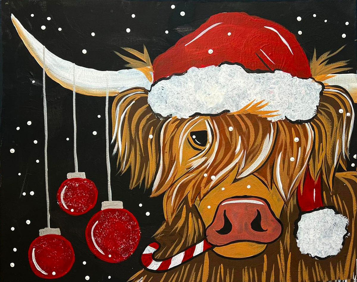 Paint & Sip: Holiday Highlander