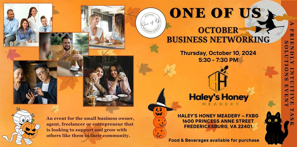 One of Us - October Business Networking