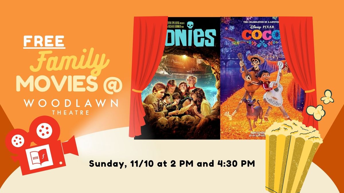 Free Family Movies: The Goonies and Coco