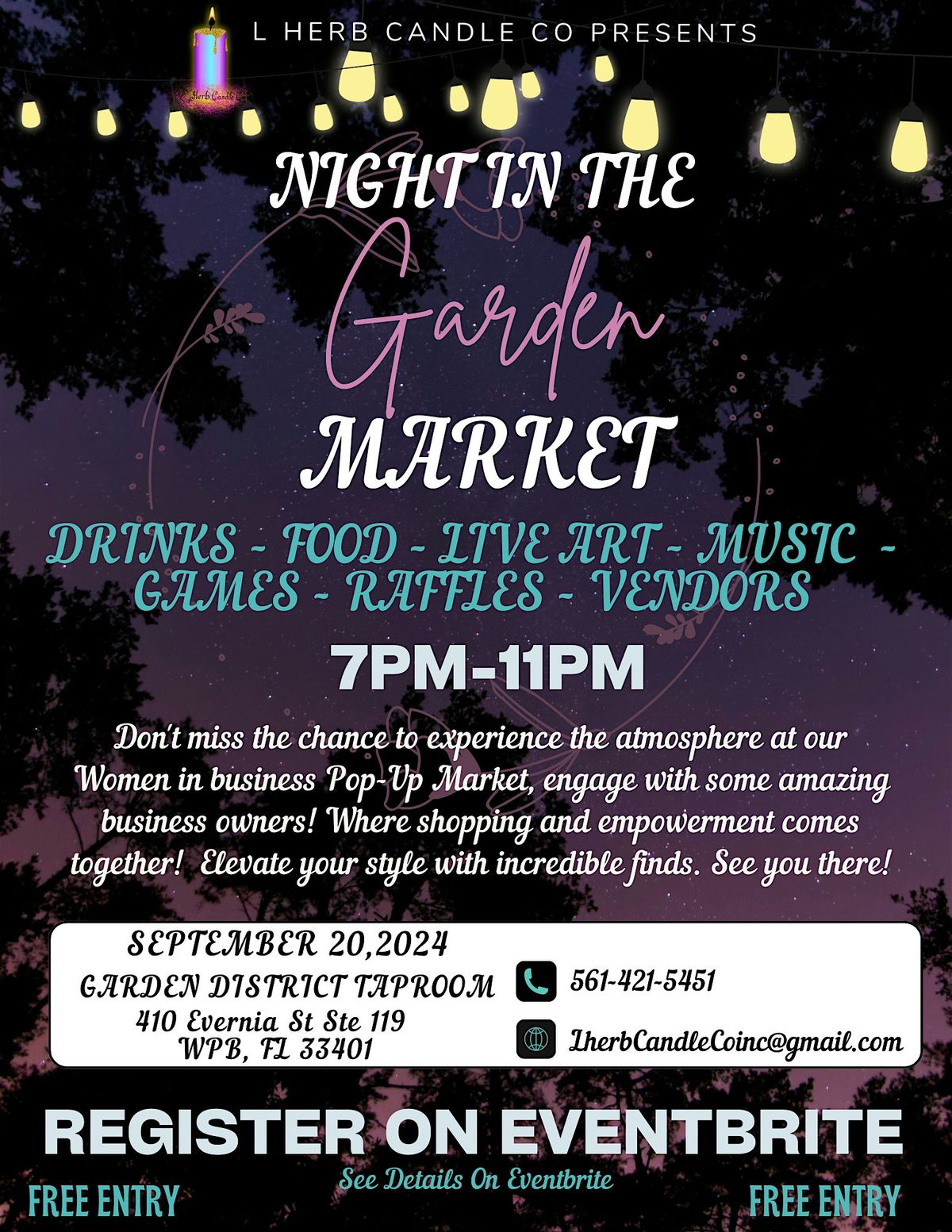 Night in the Garden Market